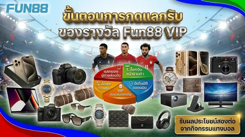 ร้านค้ารีวอร์ด เว็บพนันออนไลน์ แลกสมาร์ตโฟนและของแบรนด์เนม สำหรับลูกค้า VIP บอลโลก