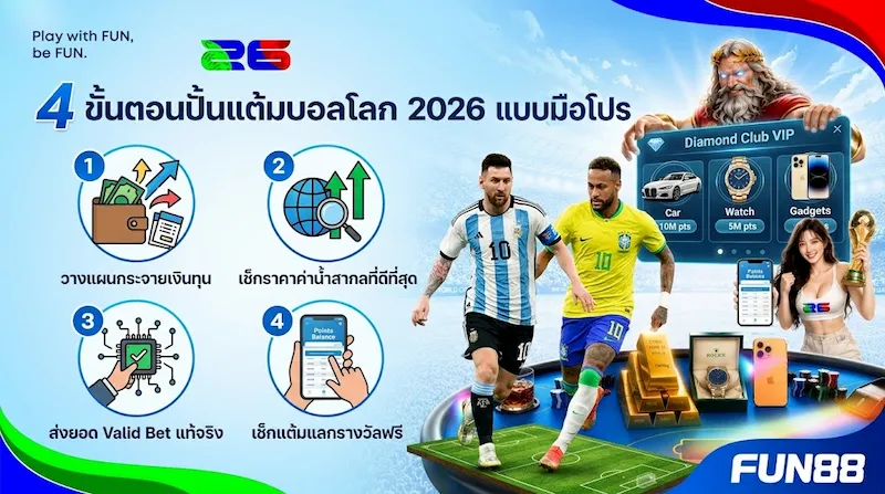 เล่นพนันบอลโลกเว็บไหนดี มีแต้มสะสมแลกของรางวัลฟรีๆ