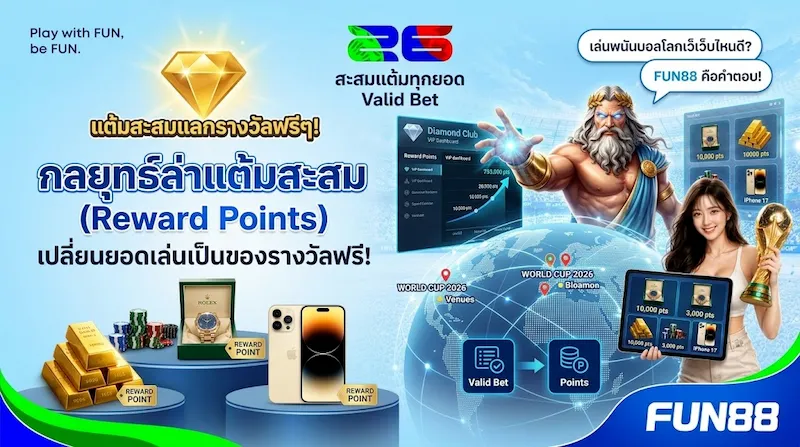 เล่นพนันบอลโลกเว็บไหนดี มีแต้มสะสมแลกของรางวัลฟรีๆ